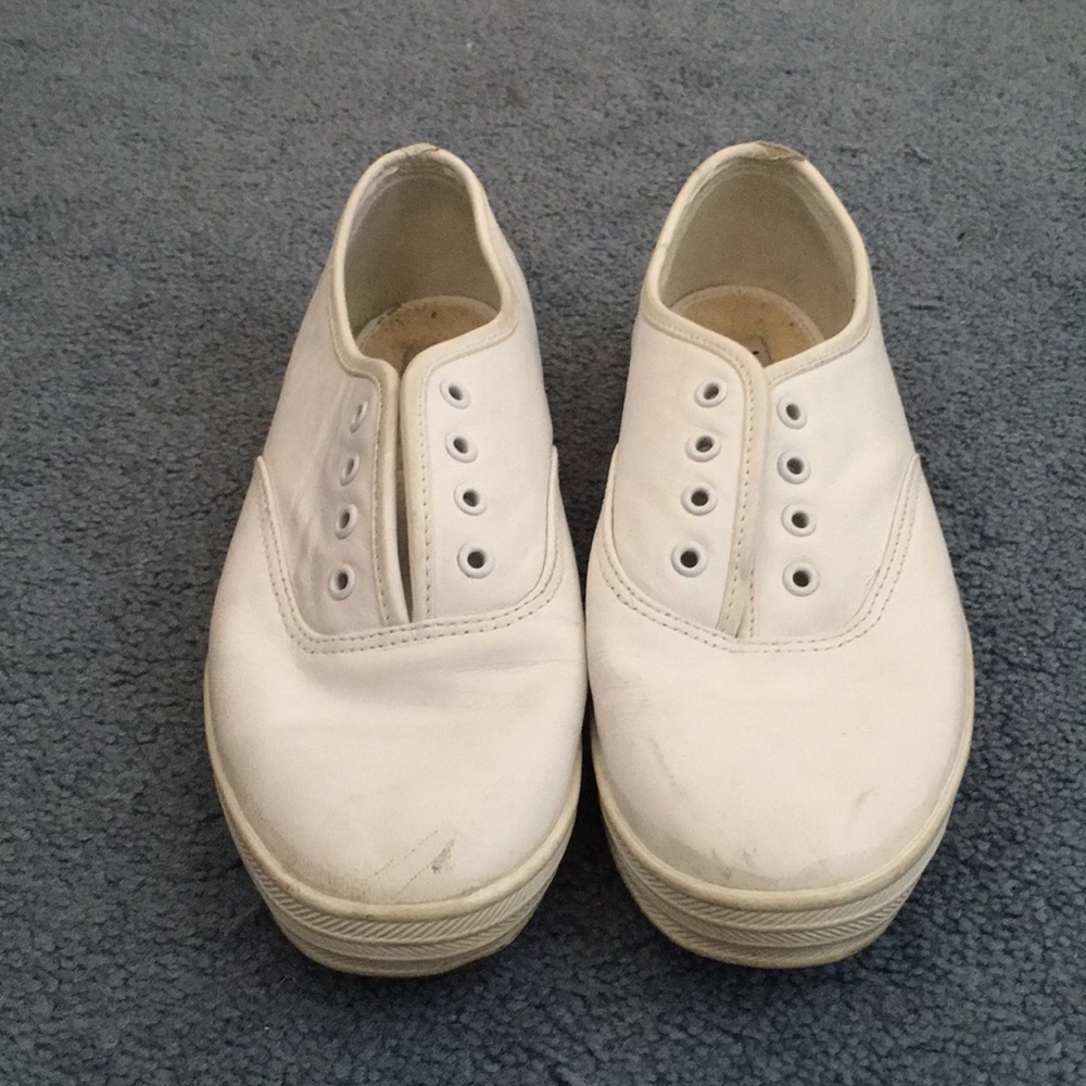 White original leather Keds